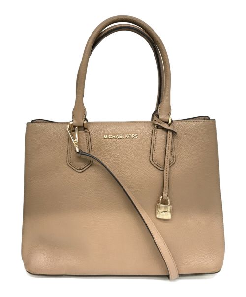 MICHAEL KORS（マイケルコース）MICHAEL KORS (マイケルコース) 2WAYショルダーバッグ ピンクの古着・服飾アイテム