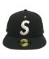 中古・古着 New Era (ニューエラ) Supreme (シュプリーム) Sロゴキャップ ブラック サイズ:7 1/4：15000円