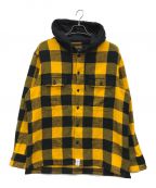 DESCENDANTディセンダント）の古着「SPICOLI HOODED LS SHIRT」｜イエロー