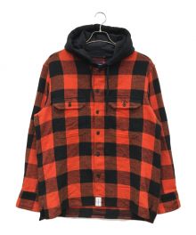 DESCENDANT（ディセンダント）の古着「SPICOLI HOODED LS SHIRT」｜レッド