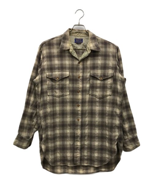 PENDLETON（ペンドルトン）PENDLETON (ペンドルトン) チェックシャツ ベージュ サイズ:16 1/2の古着・服飾アイテム