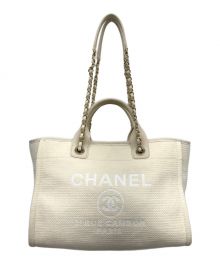 CHANEL（シャネル）の古着「ドーヴィルトートバッグ」｜アイボリー