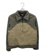 stussyステューシー）の古着「Plaid Fill Jaket」｜ブラウン