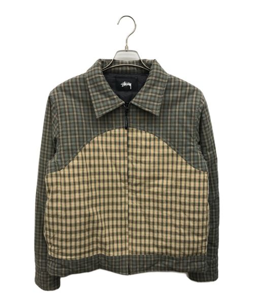 stussy（ステューシー）stussy (ステューシー) Plaid Fill Jaket ブラウン サイズ:Sの古着・服飾アイテム