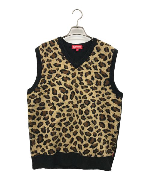 SUPREME（シュプリーム）Supreme (シュプリーム) Leopard Vest ブラウン サイズ:Mの古着・服飾アイテム