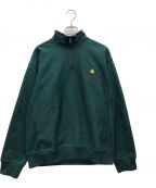 Carhartt WIPカーハート）の古着「ハーフジップスウェット」｜グリーン