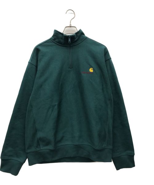 Carhartt WIP（カーハート）Carhartt WIP (カーハート) ハーフジップスウェット グリーン サイズ:Mの古着・服飾アイテム