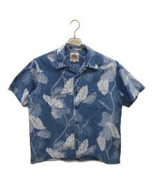 Duke Kahanamoku（デュークカハナモク）の古着「INDIGO COTTON HAWAIIAN SHIRT」｜ブルー