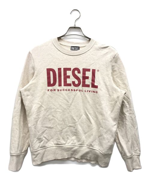 DIESEL（デイーゼル）DIESEL (ディーゼル) プリントスウェット ベージュ サイズ:Sの古着・服飾アイテム