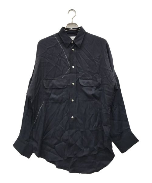 DAIRIKU（ダイリク）DAIRIKU (ダイリク) Rockabilly Dolman-Sleeve Shirt ネイビー サイズ:Fの古着・服飾アイテム