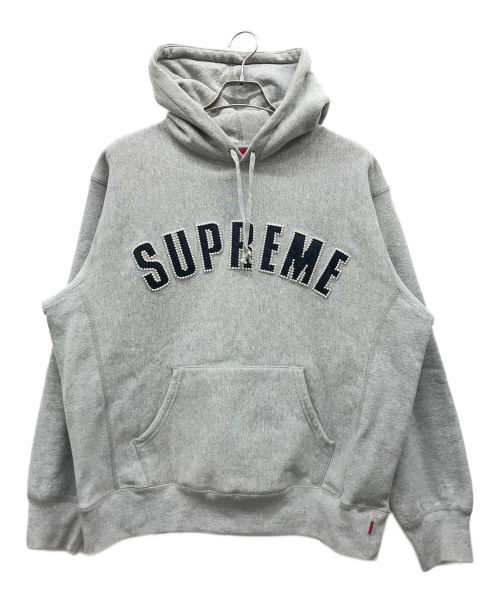 SUPREME（シュプリーム）SUPREME (シュプリーム) Pearl Logo Hooded Sweatshirt グレー サイズ:Mediumの古着・服飾アイテム