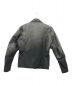 doublet (ダブレット) LEATHER BONDING RIDERS JACKET グレー サイズ:M：8000円