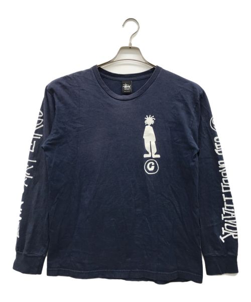 stussy（ステューシー）stussy (ステューシー) 長袖カットソー ネイビー サイズ:Mediumの古着・服飾アイテム