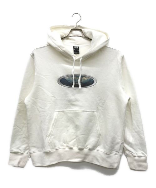 SUPREME（シュプリーム）Supreme (シュプリーム) THE NORTH FACE (ザ ノース フェイス) Lenticular Mountains Hooded Sweatshirt ホワイト サイズ:Mの古着・服飾アイテム