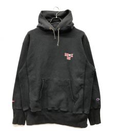 Champion REVERSE WEAVE×SWAGGER（チャンピオンリバースウィーブ×スワッガー）の古着「プルオーバーパーカー」｜ブラック