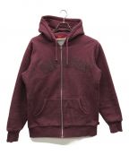 SUPREMEシュプリーム）の古着「arc logo thermal zip up hoodied」｜ボルドー