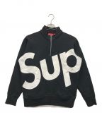 SUPREMEシュプリーム）の古着「half zip pullover」｜ブラック