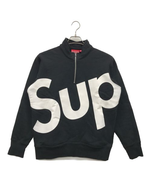 SUPREME（シュプリーム）SUPREME (シュプリーム) half zip pullover ブラック サイズ:Smallの古着・服飾アイテム