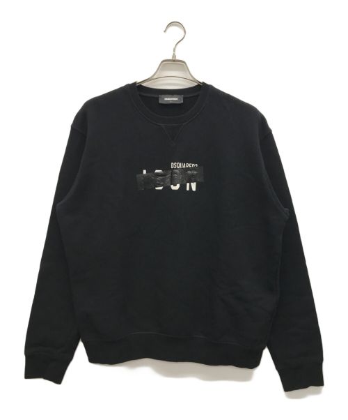 DSQUARED2（ディースクエアード）DSQUARED2 (ディースクエアード) Icon Taped Sweater ブラック サイズ:Lの古着・服飾アイテム