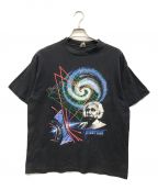 ANDAZIAアンダジア）の古着「プリントTシャツ」｜ブラック