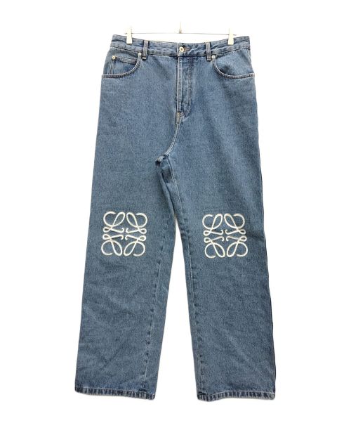 LOEWE（ロエベ）LOEWE (ロエベ) ANAGRAM BAGGY JEANS インディゴ サイズ:50の古着・服飾アイテム