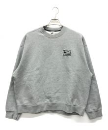 NIKE×stussy（ナイキ×ステューシー）の古着「Fleece Crew Sweat」｜グレー