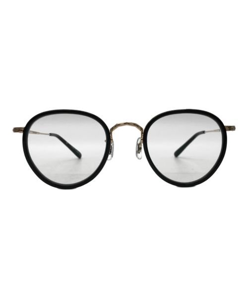 OLIVER PEOPLES（オリバーピープルズ）OLIVER PEOPLES (オリバーピープルズ) 眼鏡 ブラック×ゴールド サイズ:46-24 148の古着・服飾アイテム