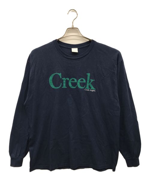 Creek（クリーク）Creek (クリーク) プリントTシャツ ネイビー サイズ:不明の古着・服飾アイテム