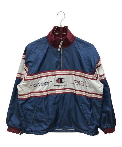 Champion（チャンピオン）Champion (チャンピオン) ハーフジップジャケット ネイビー サイズ:Oの古着・服飾アイテム