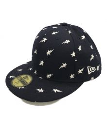 New Era×A BATHING APE（ニューエラ×アベイシングエイプ）の古着「キャップ」｜ネイビー