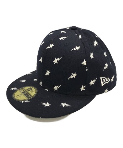 New Era（ニューエラ）New Era (ニューエラ) A BATHING APE (アベイシングエイプ) キャップ ネイビー サイズ:7 1/2 59.6cmの古着・服飾アイテム