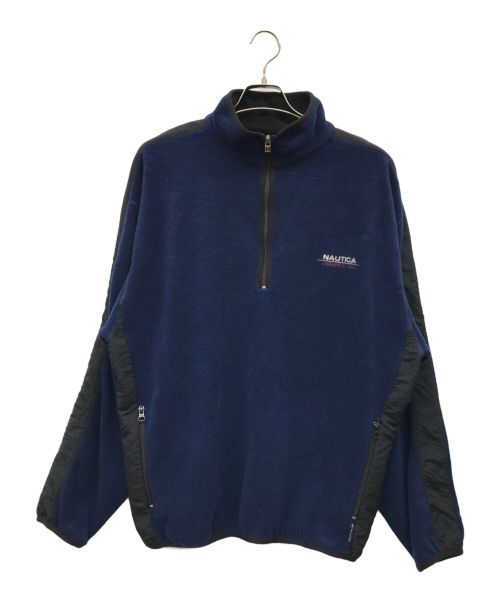 NAUTICA（ノーティカ）NAUTICA (ノーティカ) ハーフジップフリーススウェット ネイビー サイズ:Lの古着・服飾アイテム