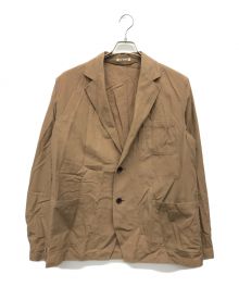 AURALEE（オーラリー）の古着「FINX HARD TWIST GABARDINE JACKET」｜ベージュ