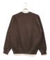 BATONER (バトナ―) FLEECE WOOL CREW NECK KNIT ブラウン サイズ:2：9000円