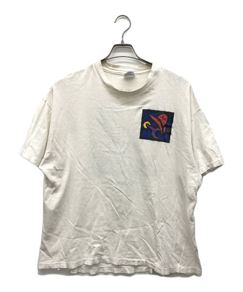 Hanes（ヘインズ）Hanes (ヘインズ) プリントTシャツ ホワイト サイズ:X LARGEの古着・服飾アイテム