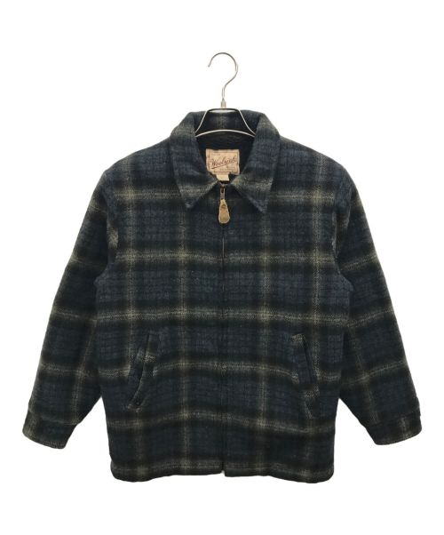 WOOLRICH（ウールリッチ）WOOLRICH (ウールリッチ) チェックジャケット ネイビー サイズ:Sの古着・服飾アイテム