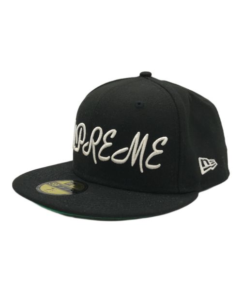 SUPREME（シュプリーム）SUPREME (シュプリーム) New Era (ニューエラ) Script new era cap ブラック サイズ:7 1/2 59.6cmの古着・服飾アイテム