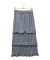 MEER. (メーア) SHIRRING FRILL SKIRT スカイブルー サイズ:なし：11000円