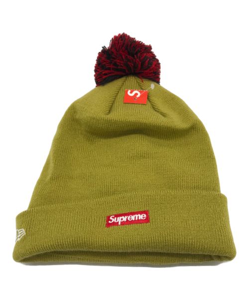 SUPREME（シュプリーム）Supreme (シュプリーム) New Era (ニューエラ) ニット帽 イエローの古着・服飾アイテム