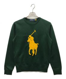 POLO RALPH LAUREN（ポロ・ラルフローレン）の古着「ポニー刺繍スウェット」｜グリーン