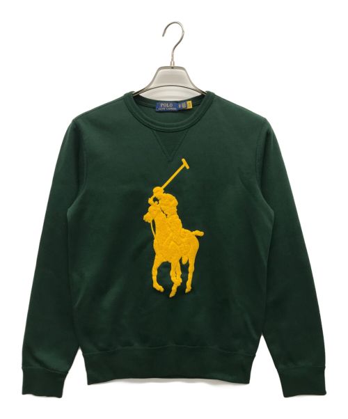 POLO RALPH LAUREN（ポロ・ラルフローレン）POLO RALPH LAUREN (ポロ・ラルフローレン) ポニー刺繍スウェット グリーン サイズ:XSの古着・服飾アイテム