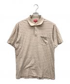 SUPREMEシュプリーム）の古着「Thin Stripe Polo」｜ベージュ