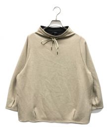 theory（セオリー）の古着「DOUBLE KNIT LT DRAWSTRING TOP」｜ベージュ