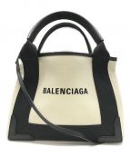 BALENCIAGAバレンシアガ）の古着「ネイビーカバスXS」｜アイボリー