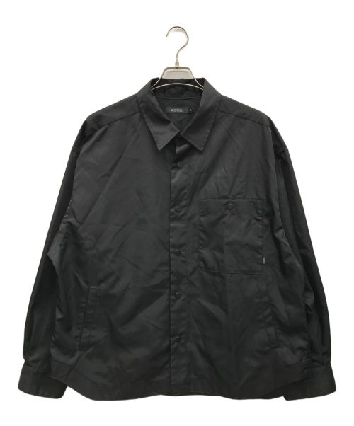 ROTOL（ロトル）ROTOL (ロトル) SNAP BUTTON NYLON SHIRT ブラック サイズ:2の古着・服飾アイテム