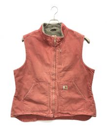 CarHartt（カーハート）の古着「ジップダックベスト」｜ピンク