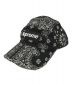 SUPREME（シュプリーム）の古着「BANDANA CAMP CAP」｜ブラック