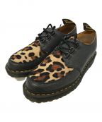 Dr.Martens×stussyドクターマーチン×ステューシー）の古着「3ホールレオパードシューズ」｜ブラック