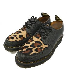 Dr.Martens×stussy（ドクターマーチン×ステューシー）の古着「3ホールレオパードシューズ」｜ブラック