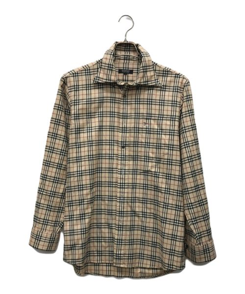 BURBERRY BLACK LABEL（バーバリーブラックレーベル）BURBERRY BLACK LABEL (バーバリーブラックレーベル) ノバチェックシャツ ベージュ サイズ:2の古着・服飾アイテム